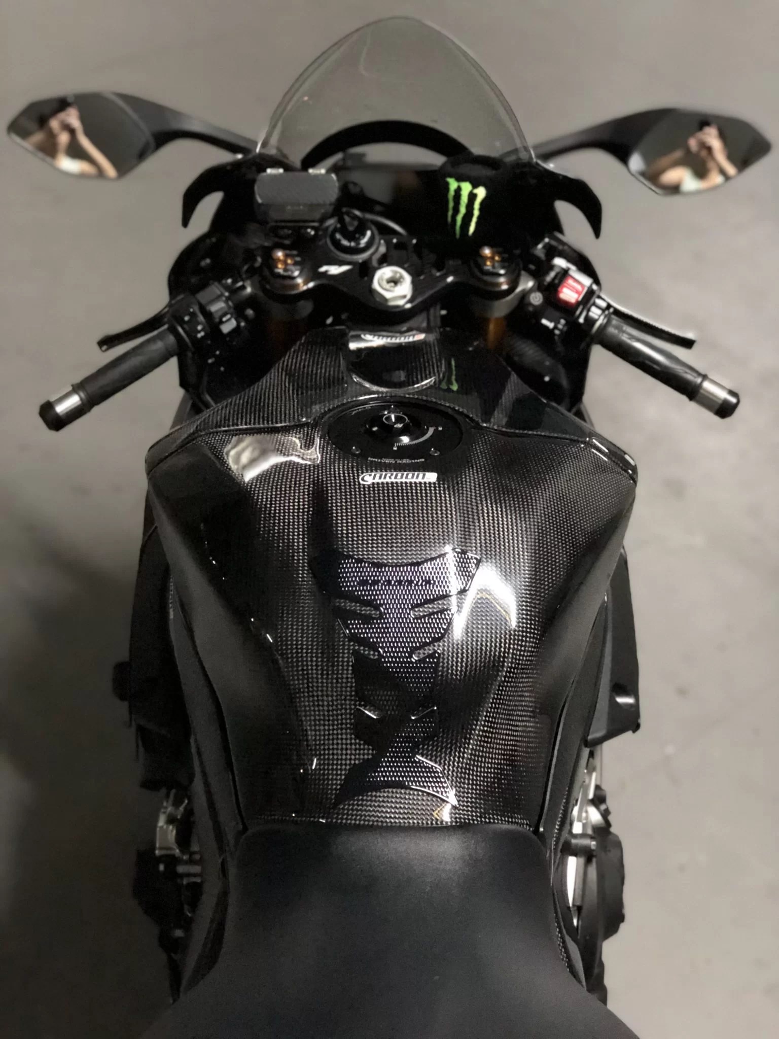 YAMAHA R1 20152023 Carbon Fiber Full Tank Cover