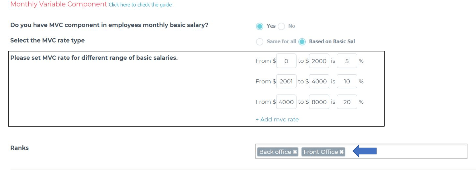 Monthly Variable Component Carbonate HR