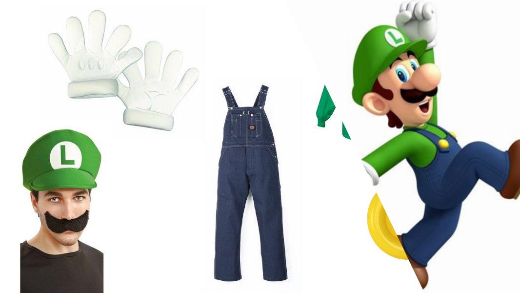 Luigi Costume Carbon Costume DIY DressUp Guides for Cosplay