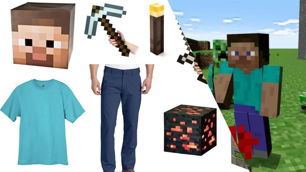 Minecraft Steve Costume Carbon Costume DIY DressUp Guides for