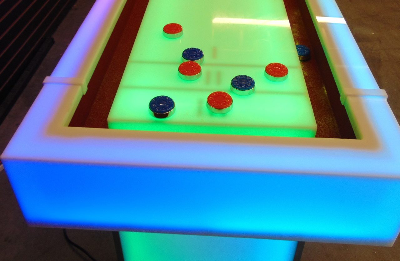 Book LED Shuffleboard for your DC, MD, VA Event Carbone Entertainment