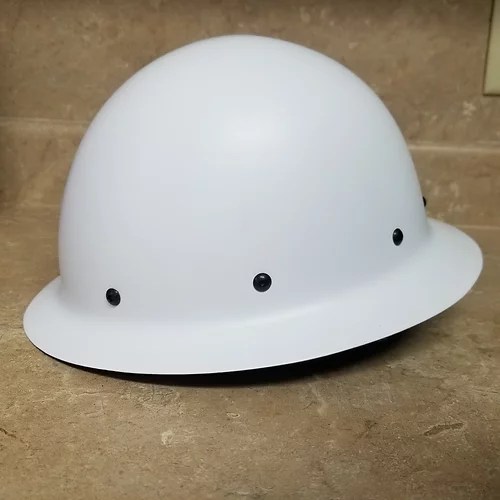 White Carbon Fiber Hard Hat Carbon Feather Evolutions