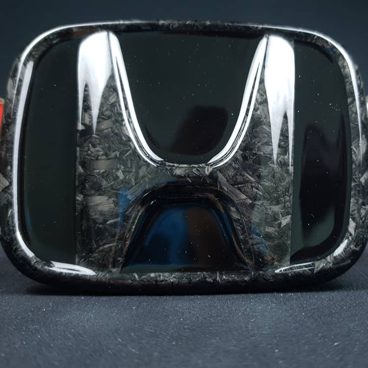 Custom Honda Civic Red Emblems & Logos | Carbon Sixth Element