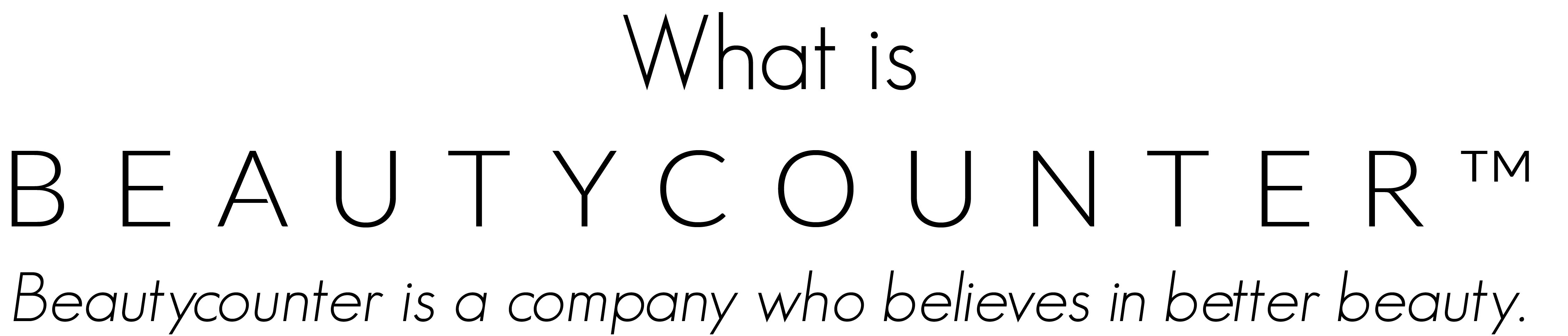 What is Beautycounter? CarCar&Co