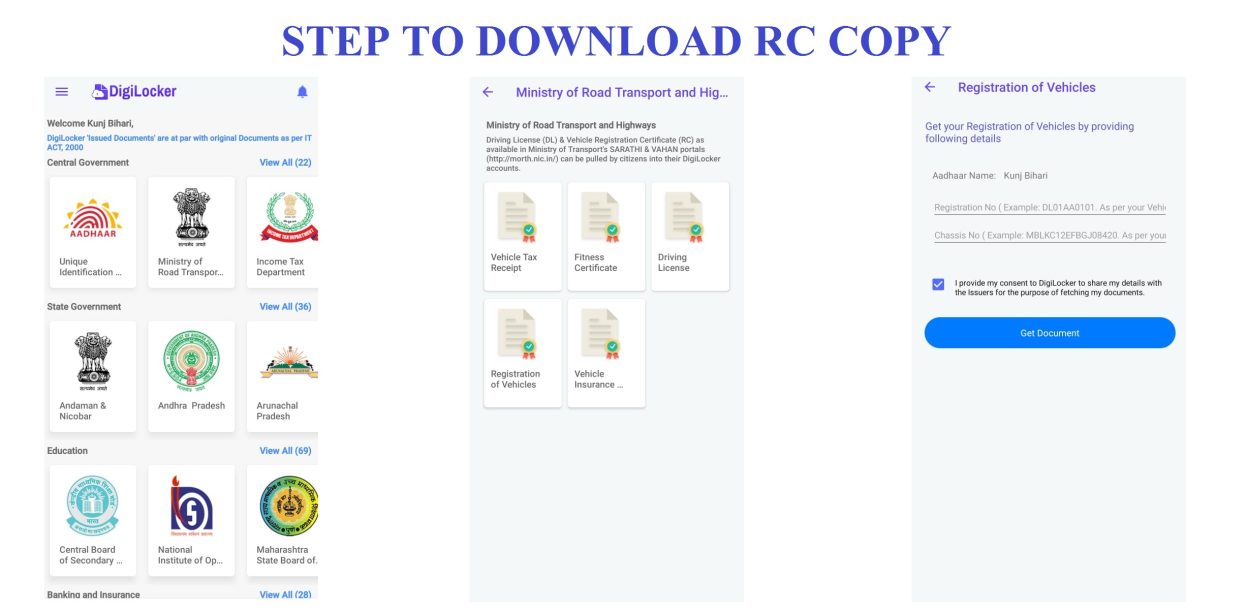 RC Kya Hota Hai Registration Certificate (RC) आरसी क्या होती है