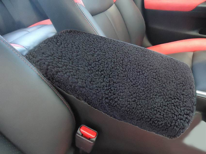 Nissan Rogue Auto Armrest Center Console Lid Cover Fur Sherpa