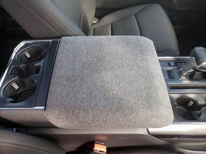 2021 Redesign Ford F150 F250 F350 Fleece Console Cover with Latch Opening for Fixed Center