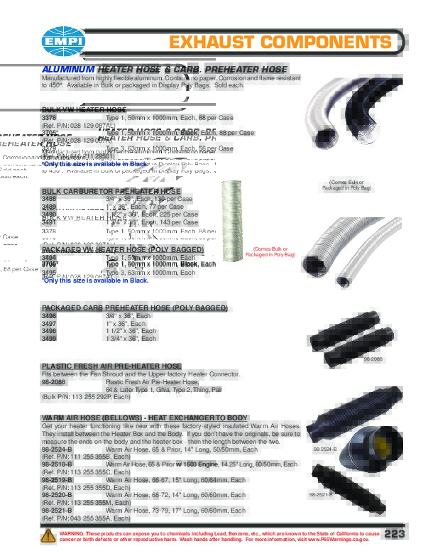 Carburetor Preheater Hose, Aluminum, 11/2" x 36" Car Custom Online
