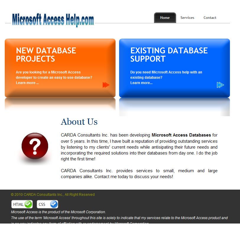 Microsoft Access Help CARDA Consultants Inc.