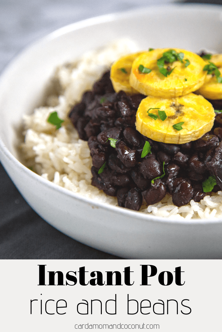 Instant Pot Rice and Beans Cardamom & Coconut