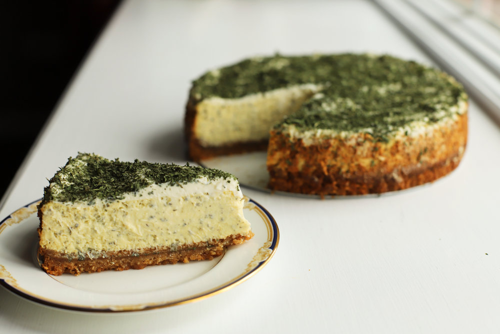 dried mint labneh cheesecake Cardamom and Tea