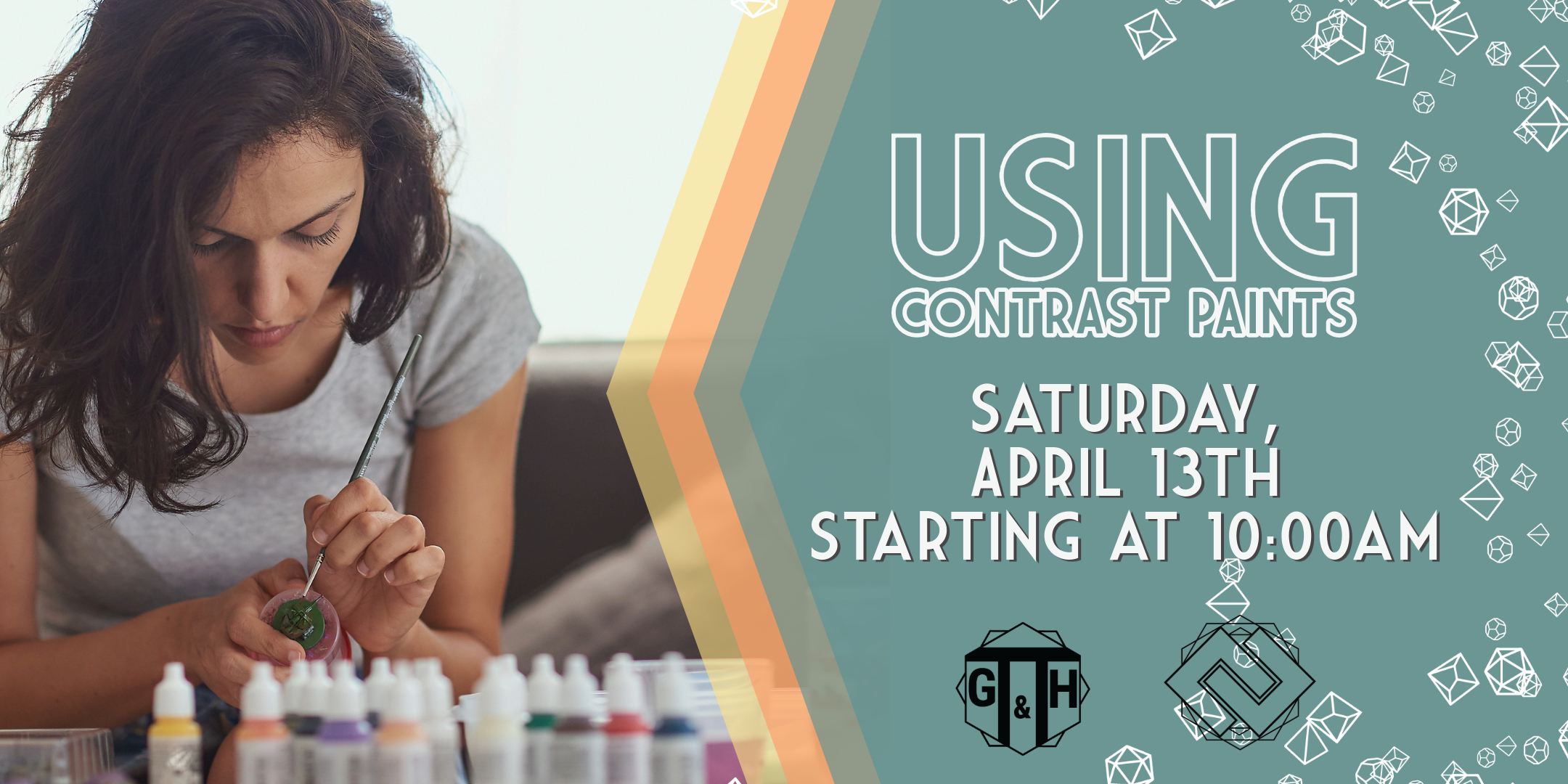 Using Contrast Paints Cardboard Corner