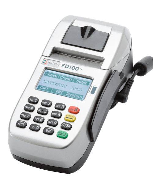 First Data FD100 Credit/Debit Card Terminal