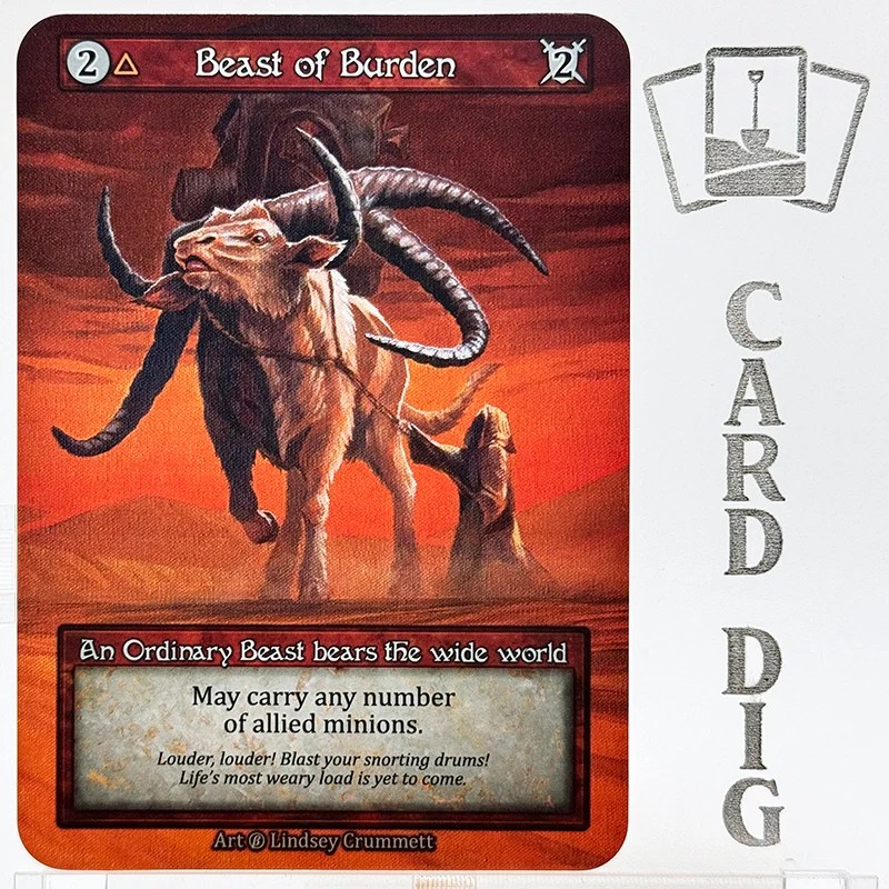 Beast of Burden (β Ord) Card Dig