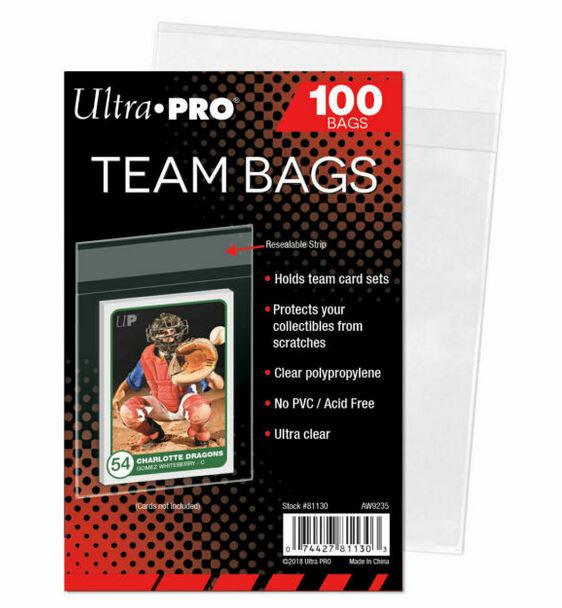Ultra Pro Storage Combo Toploaders (50) + Sleeves (100) + Team Bags