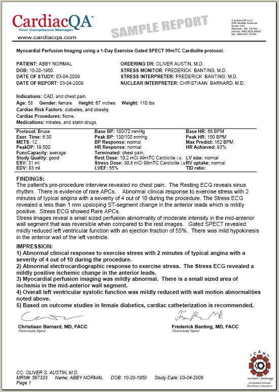 CardiacQA Cardiology Reporting ICANL Accreditation ICAEL