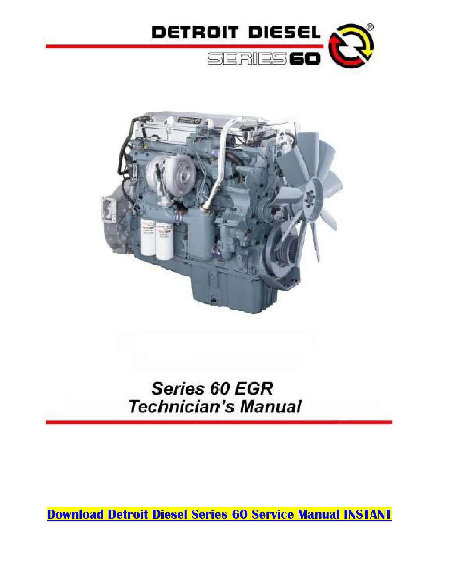 Detroit Diesel 60 Series Service Manual Car Diagnostics 4 Less