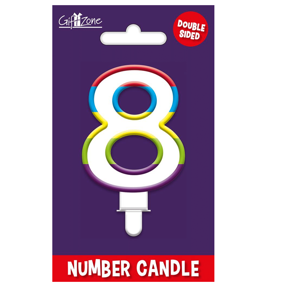 Large Numbered Cake Candle Cardiff Balloons Party Accessories