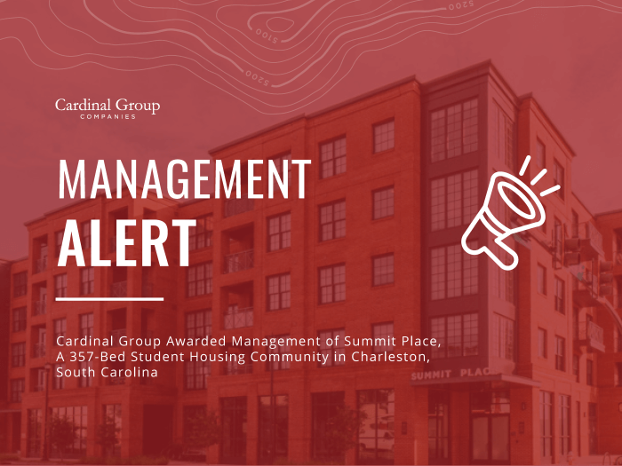 Cardinal Group Announces the Management of Summit Place, A 357Bed