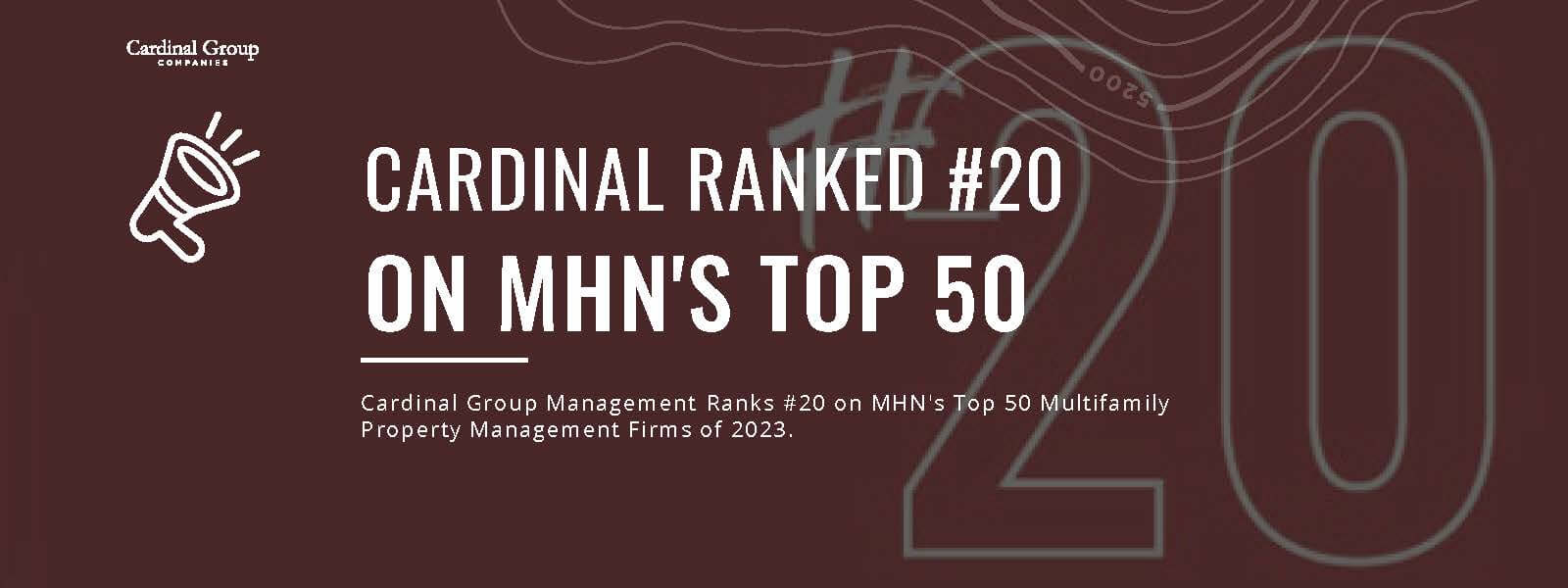 Cardinal Group Management ranks 20 on MHN’s Top 50 Multifamily