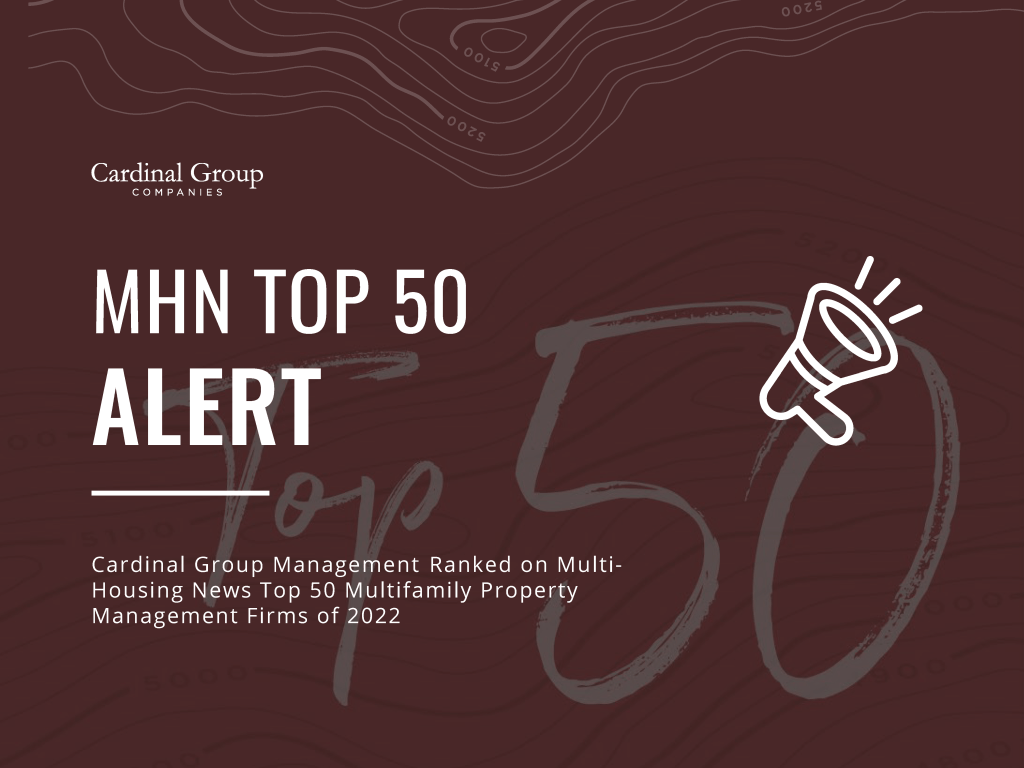 Cardinal Group Management Ranked on MultiHousing News Top 50