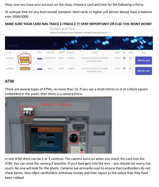 How to get Dump + Pin Carding Methods