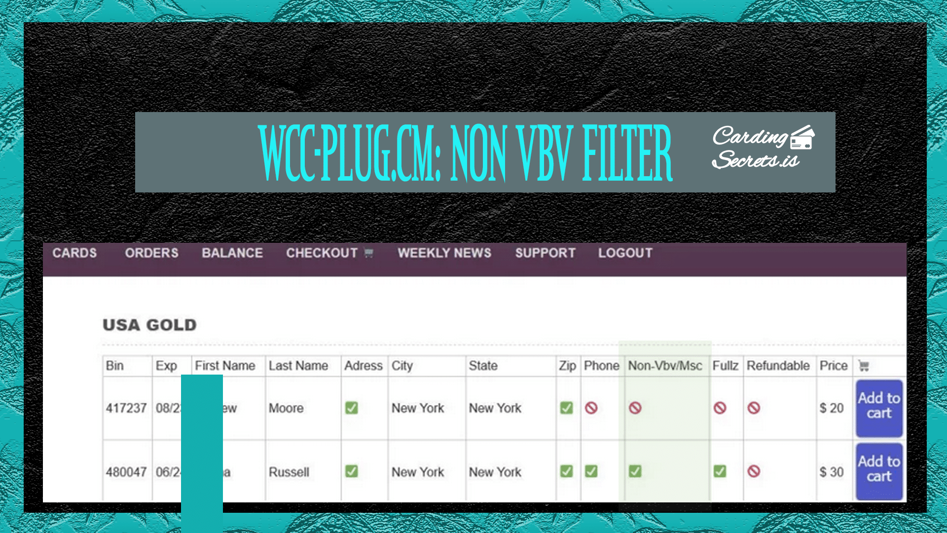 Check Non Vbv Bin at Edna Dow blog