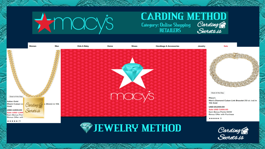 Macys Carding Method Video 10K Gold Cuban Link Chain Carding Methods