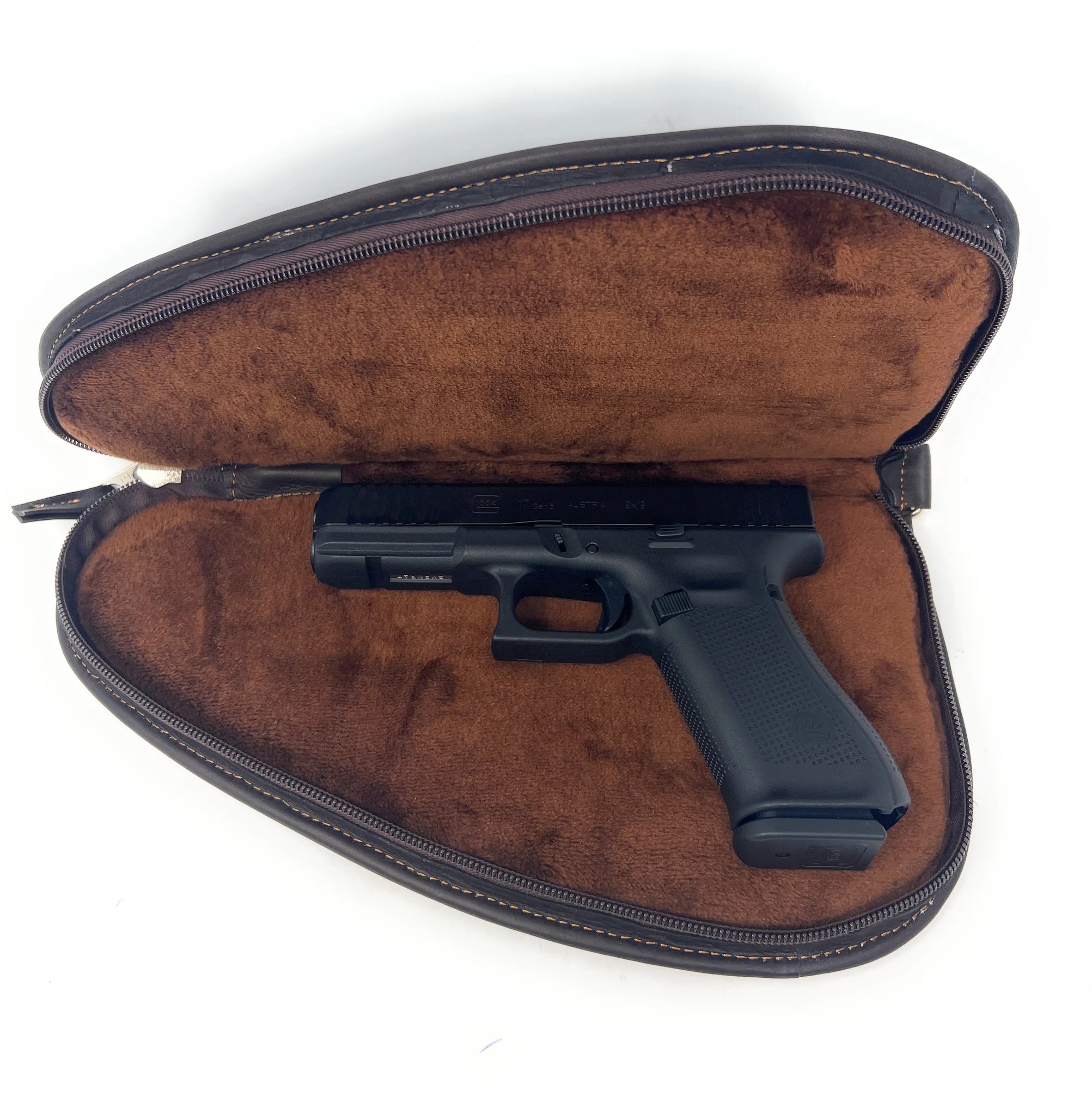 Leather Gun Travel Case