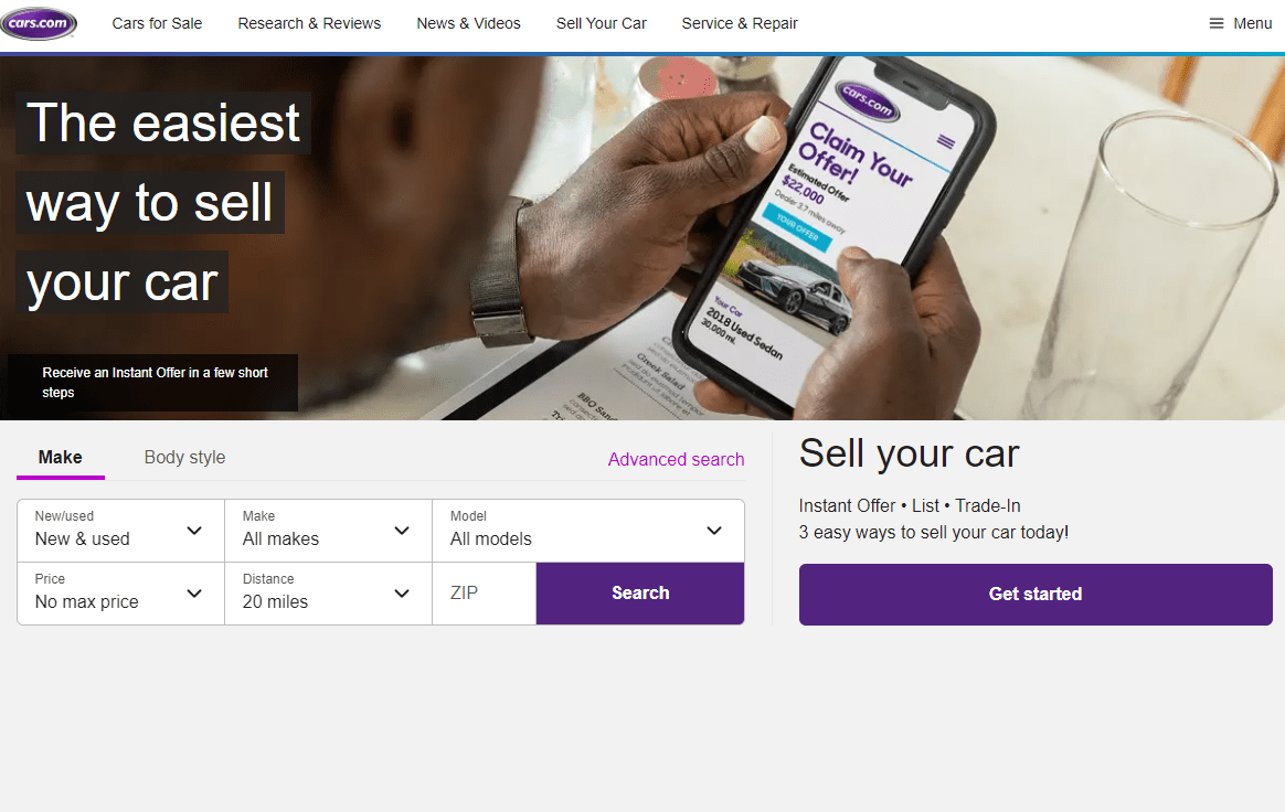 Top Places to Sell your Car Online Cars News 2024