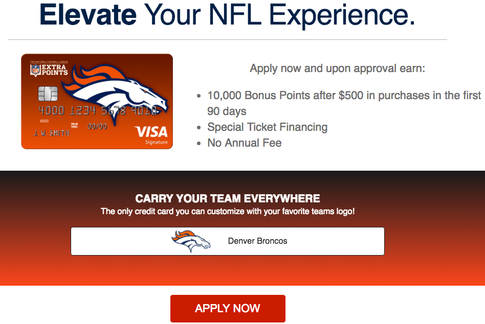 How to Apply for the Denver Broncos Extra Points Credit Card