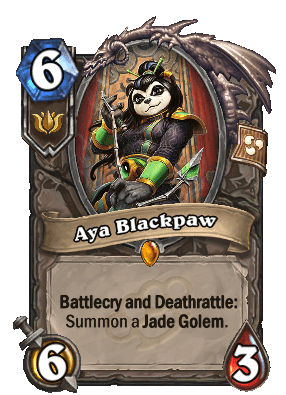 Aya Blackpaw - Cards - Hearthstone