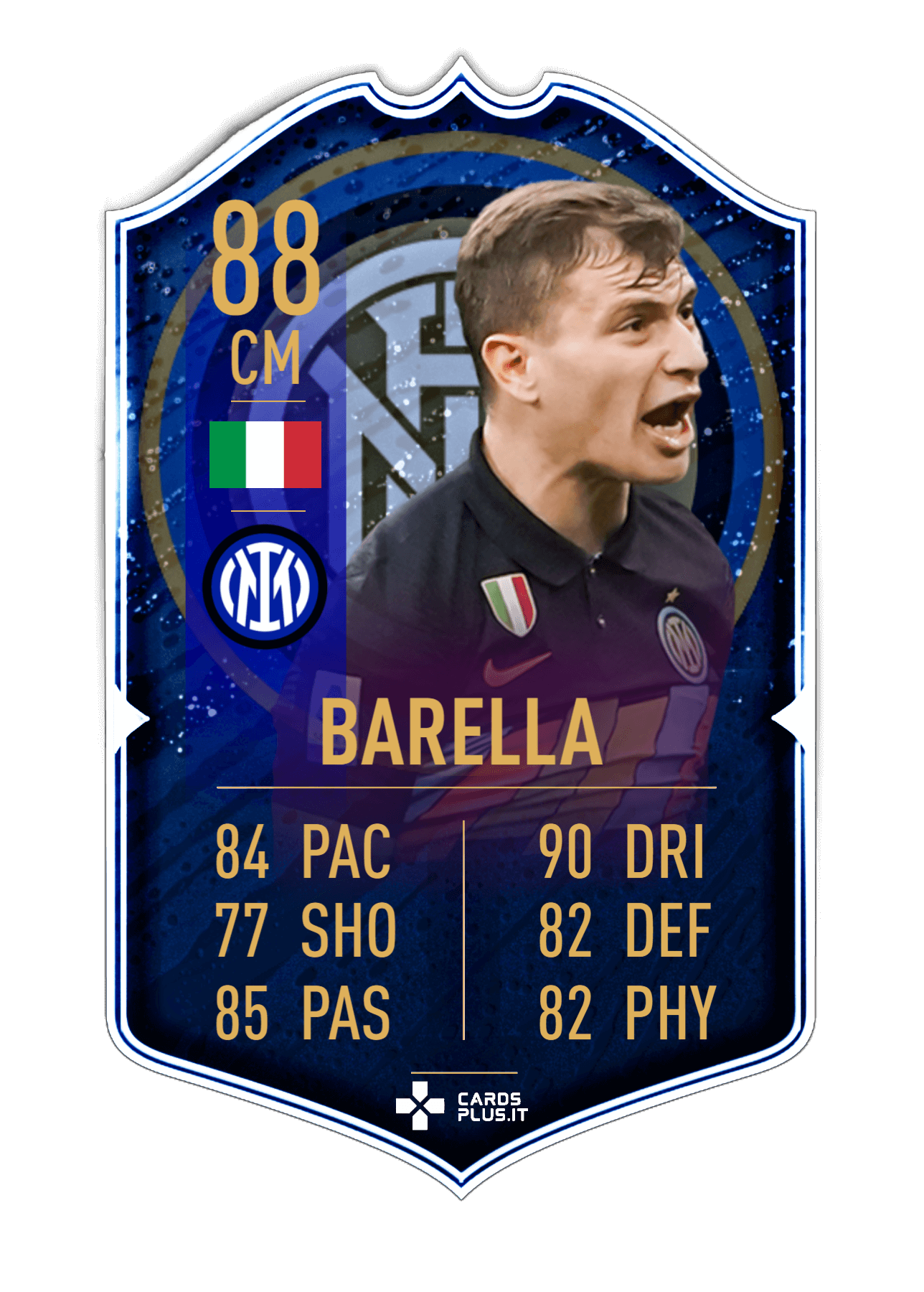 FIFA 22 Ultimate Team card Inter Limited Edition gigante personalizzata
