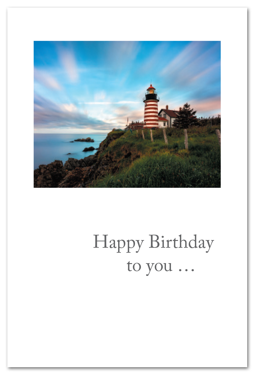 Lighthouse card Birthday Cardthartic