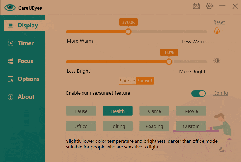 how to adjust screen brightness on windows 7 - CareUEyes - Best eye