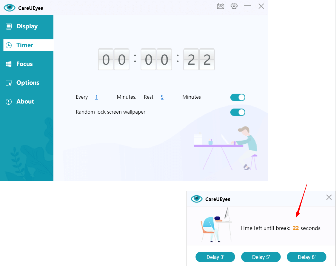 screen dimmer for the night CareUEyes