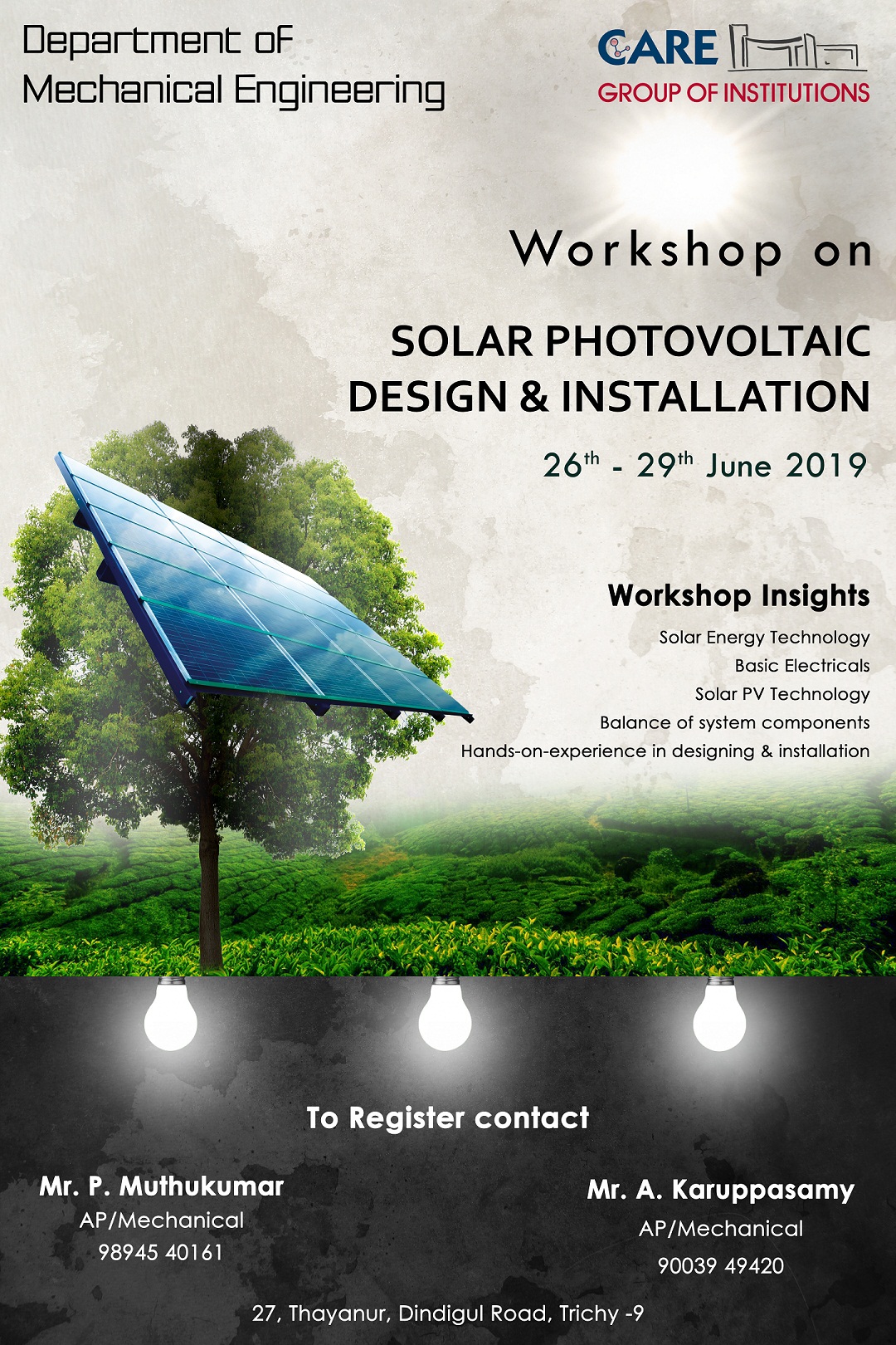 on Solar Photovoltaic Design & Installation CARE Group of