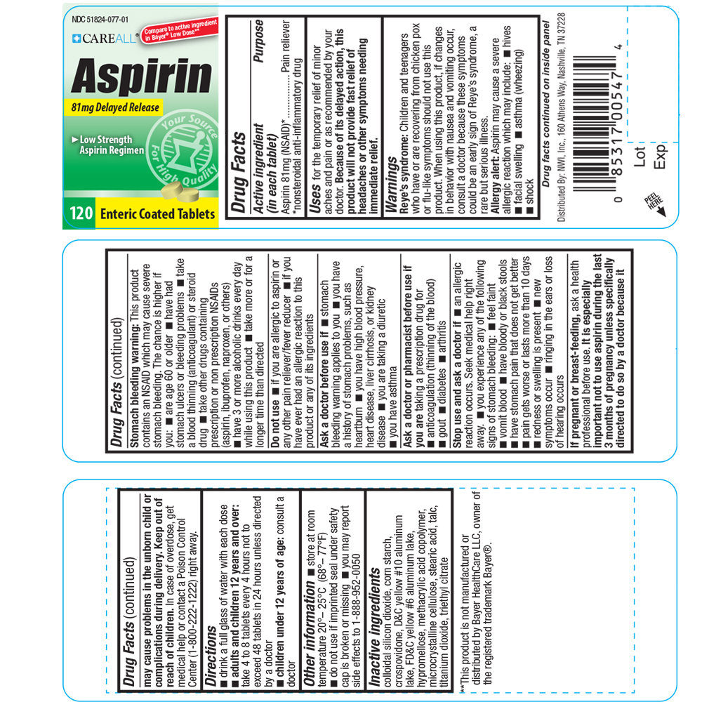CareALL Low Dose Aspirin Pain Relief Compare to Bayer