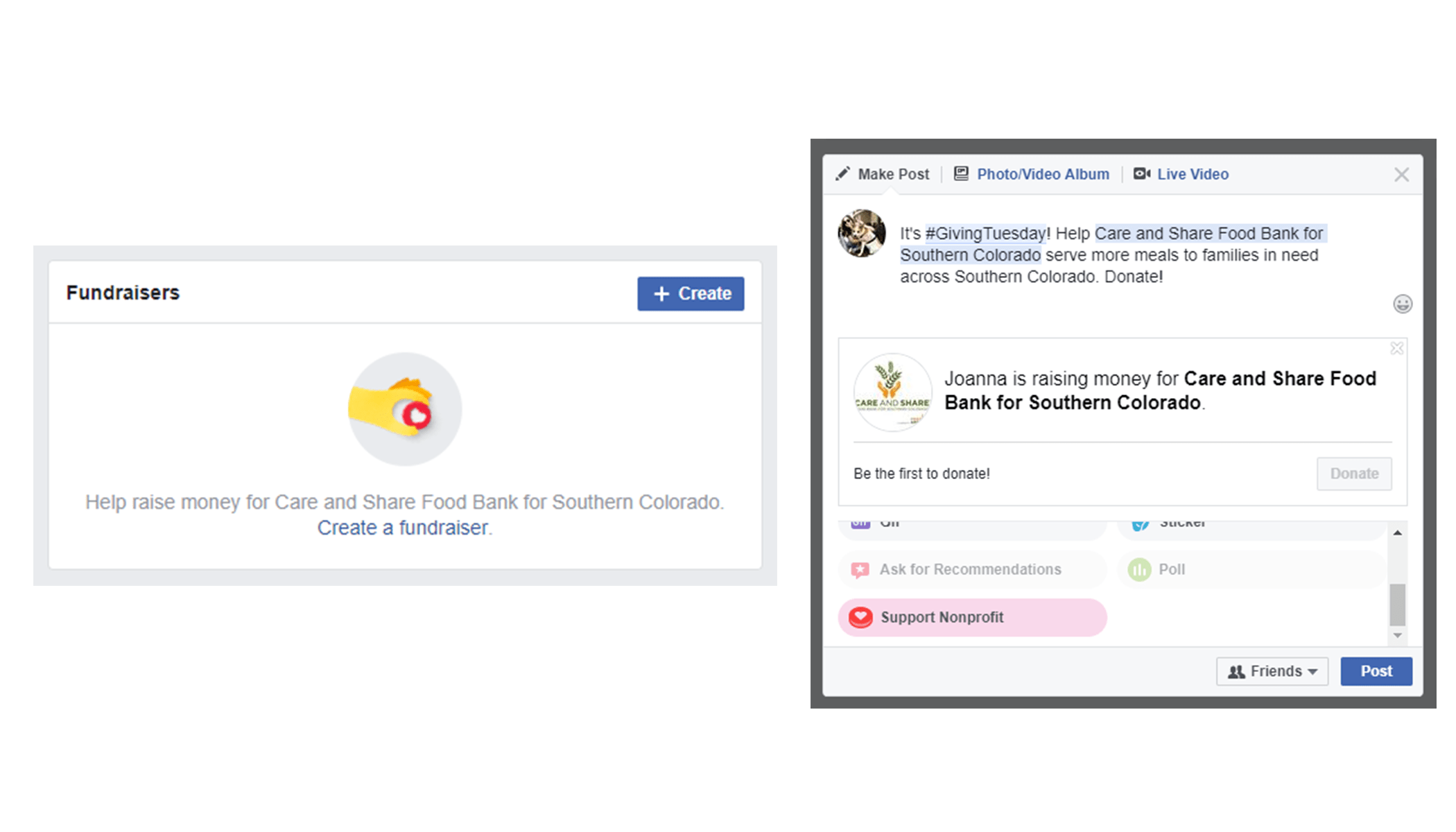GivingTuesday Facebook MATCH!