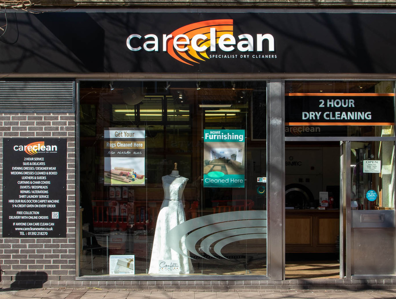 Care Clean Dry cleaning Exeter