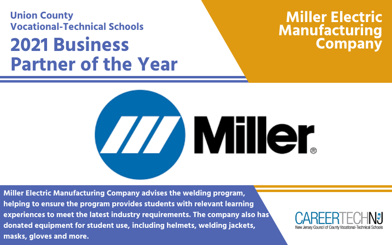 Union County VocationalTechnical Schools recognizes Miller Electric