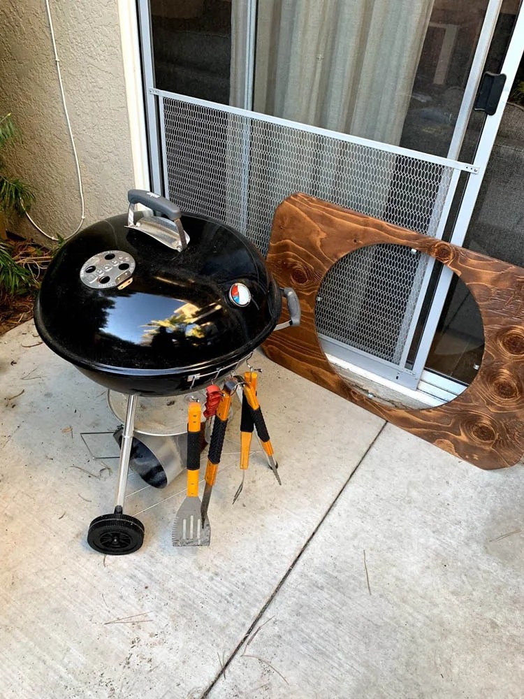 Weber Grill Removable Table - Carefully Clever