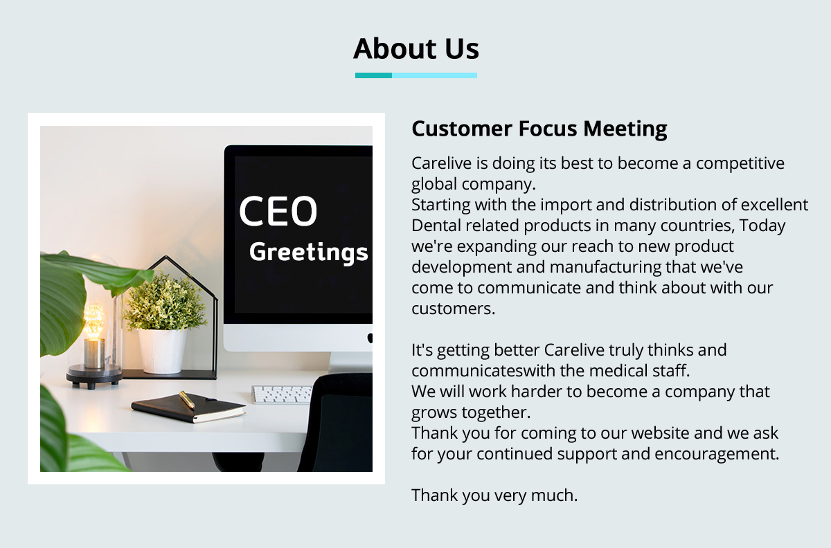 We are korean Dental Sterilizer manufacturer. l CARELIVE Co., Ltd.