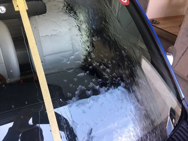 ウインドガラス撥水コーティング 事例紹介 松本市で自動車整備なら株式会社カーファクトリー・チャレンジにお任せ