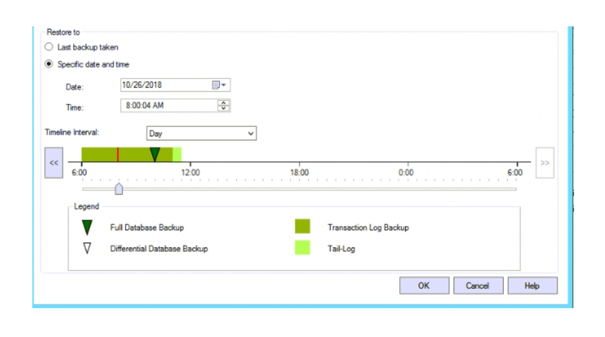 How to Restore Transaction Log Backups in SQL Server 2016 to a Specific