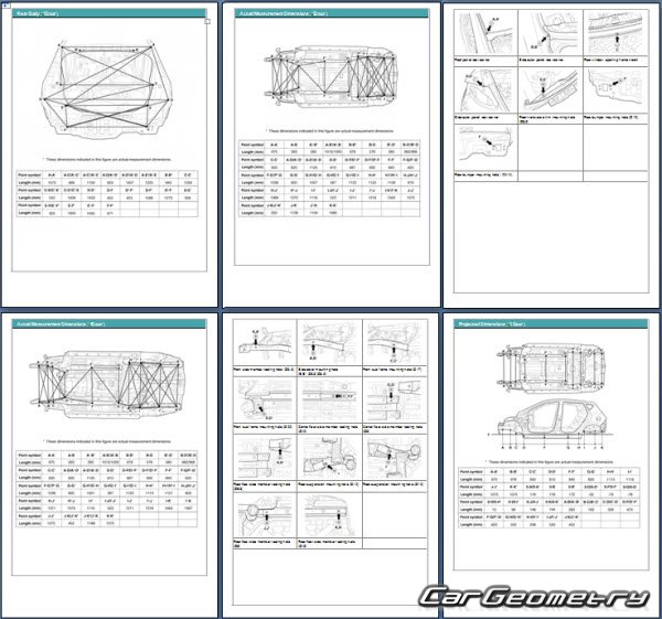 Кузовные размеры Hyundai Accent 20112016 (Sedan, Hatchback) кузов RB