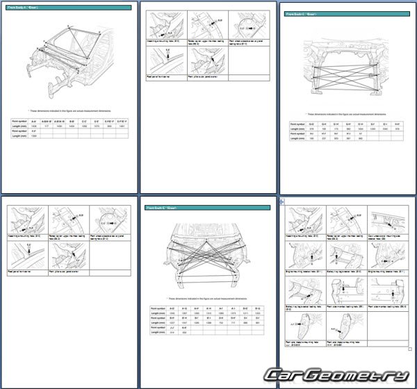 Кузовные размеры Hyundai Accent 20112016 (Sedan, Hatchback) кузов RB