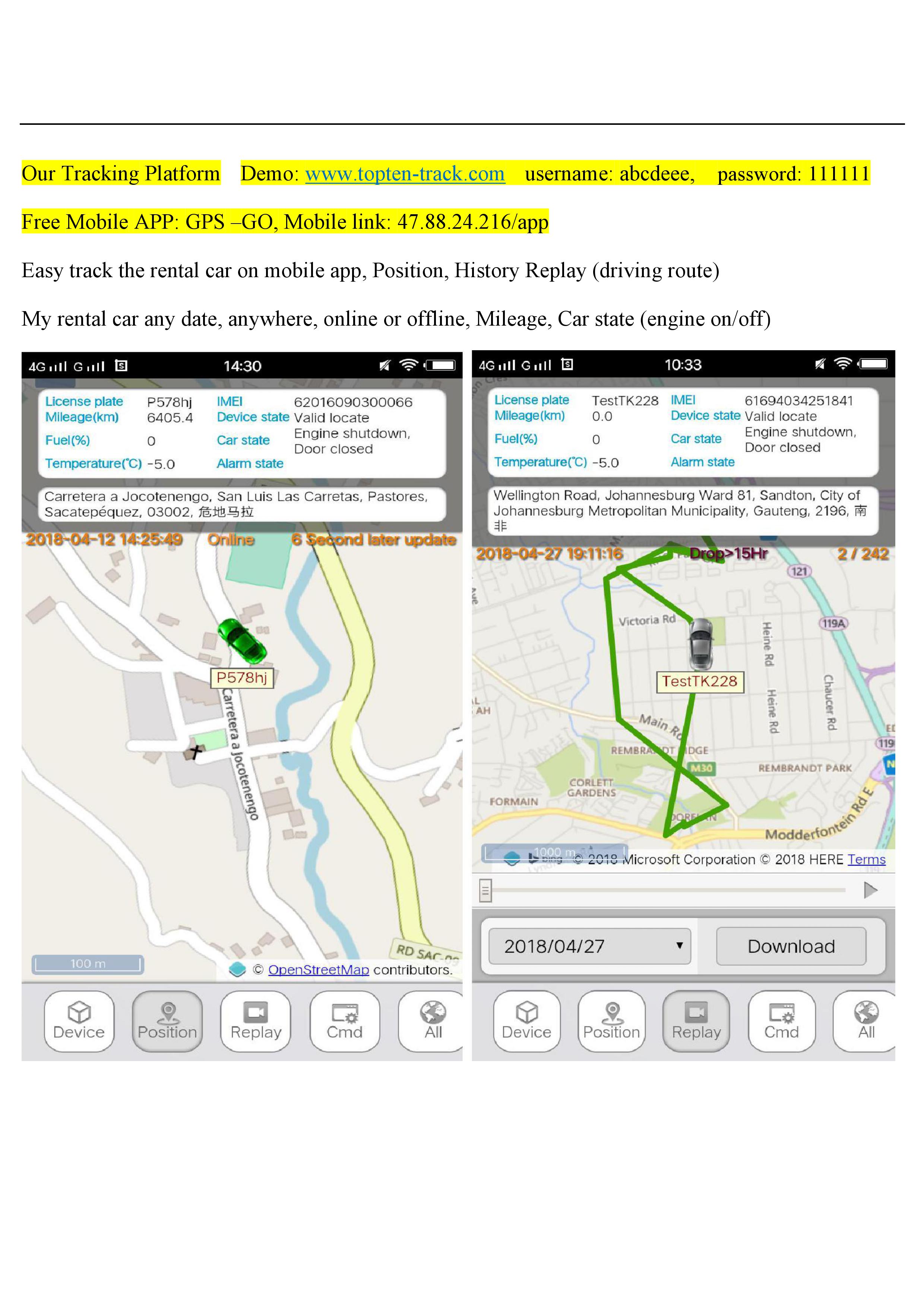 Topten Car Rental GPS Tracking Solutions GPS Tracker Factory