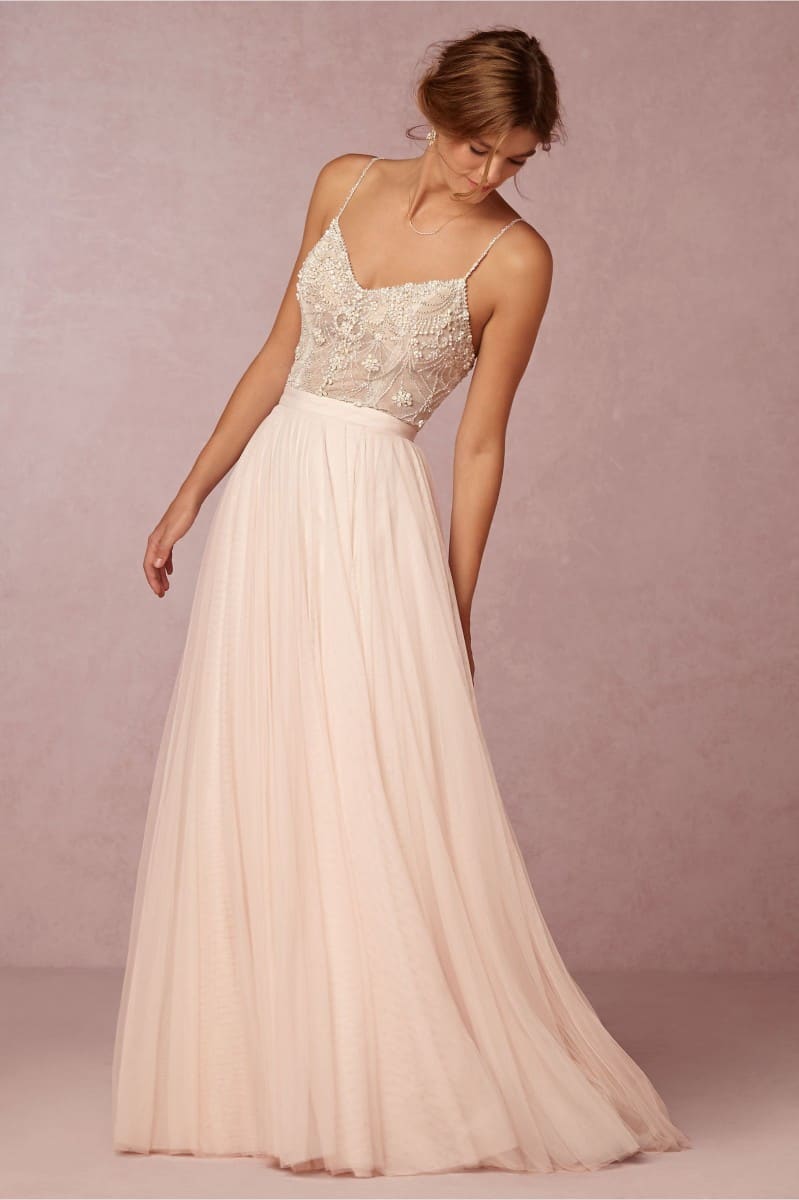 Destination Wedding Gown of the Week Ella Bodysuit & Amora Skirt by BLHDN