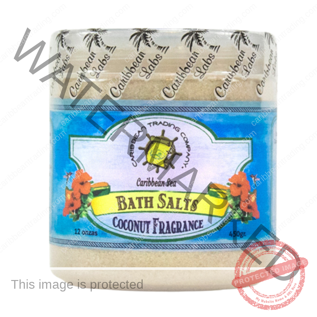 Caribbean Sea Bath Salts w/Coconut 12 oz. Caribbean Sea Bath Salts